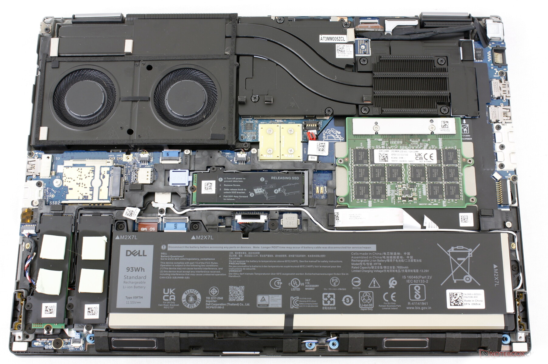 How to replace and fix Dell Precision 7670 7680 M7670 M7680 0GHPF7 DC020042Y00 battery cable (DELL Precision 7000 7670 Performance)